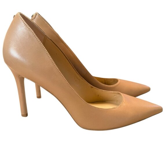 Sam Edelman Women's Leather Pumps Soft Beige Tan Size 9.5 N (Narrow) Rare - Picture 4 of 8